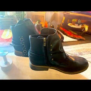 Black boots boho hippie goth punk